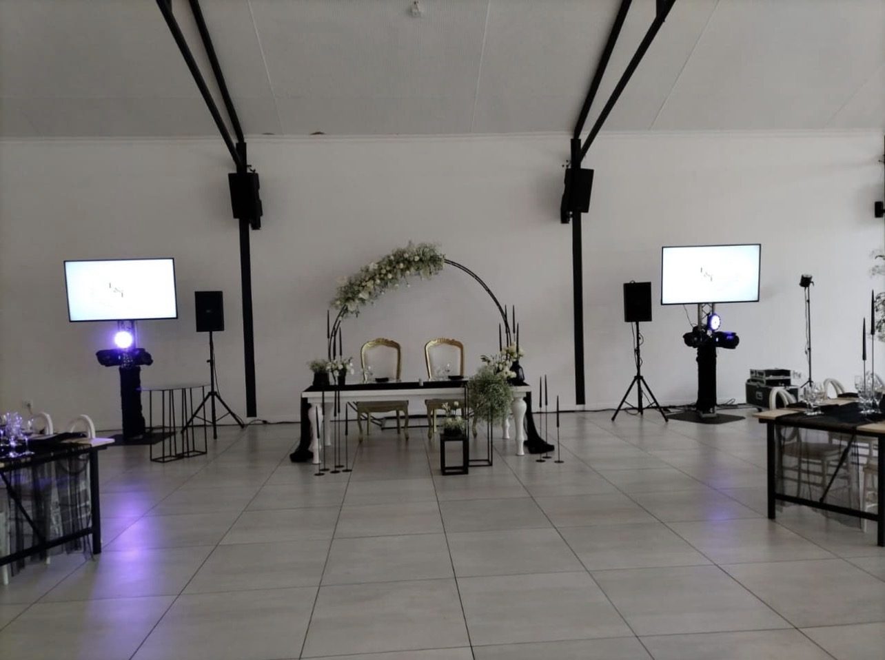 Wedding ceremony AV setup